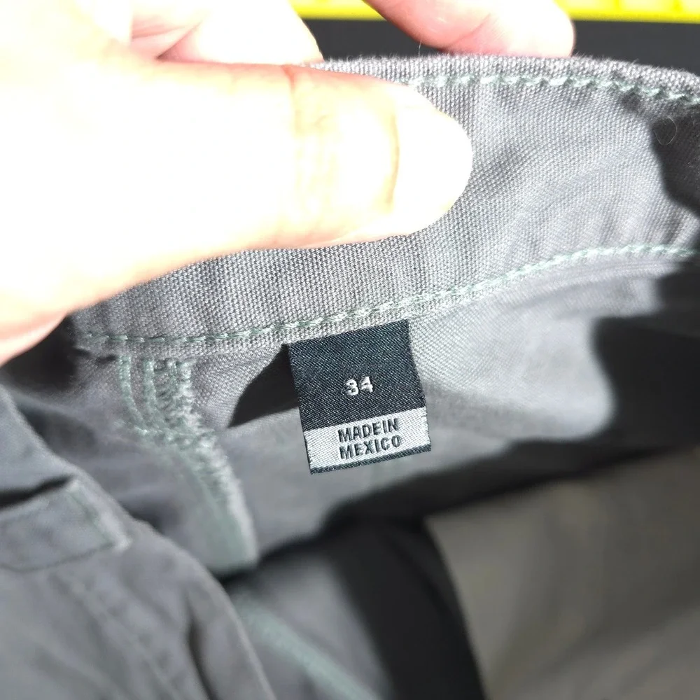 Carhartt B147 FAT Men 34 Gray Canvas Carpenter Work Shorts Relaxed Fit Utility